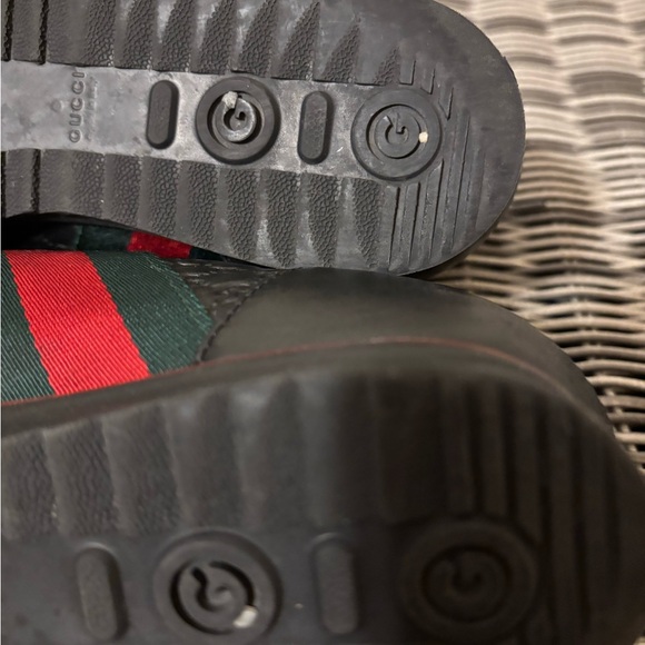 Gucci black Guccisimma leather sneakers preowned - Picture 8 of 10